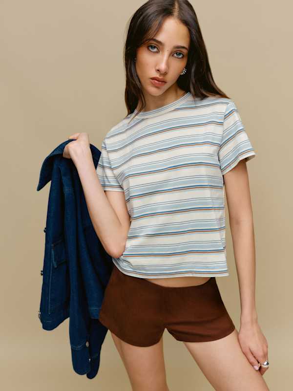 Rowan Crew Tee - La Jolla Stripe